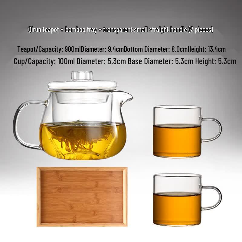Youluo Chinese Style High-Temperature Glass Teapot, 400ml