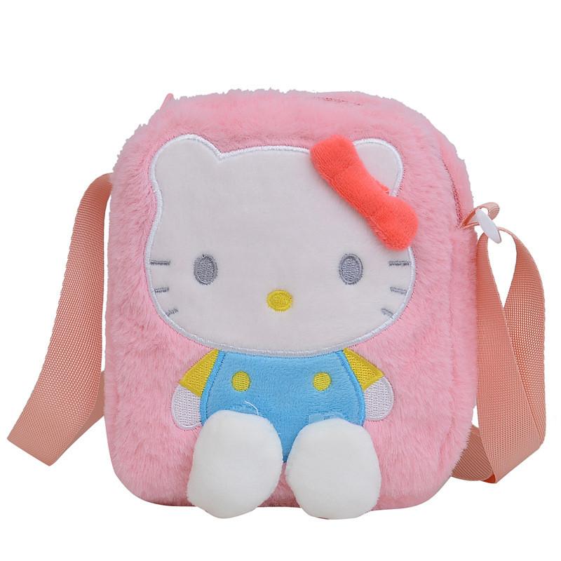 Sanrio Hello Kitty Cinnamoroll My Melody Plush Animal Child Backpack Kids Cartoon Doll Gift For School And Travel