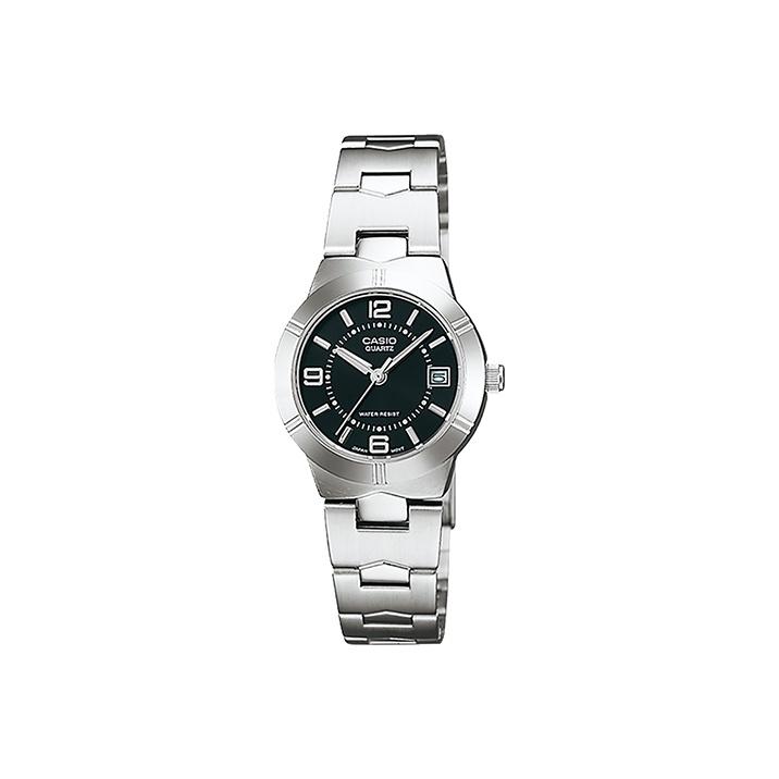 CASIO Women s Standard Series Black Watch LTP-1241D-1A LTP-1241D-1A Silver Strap Regular Box