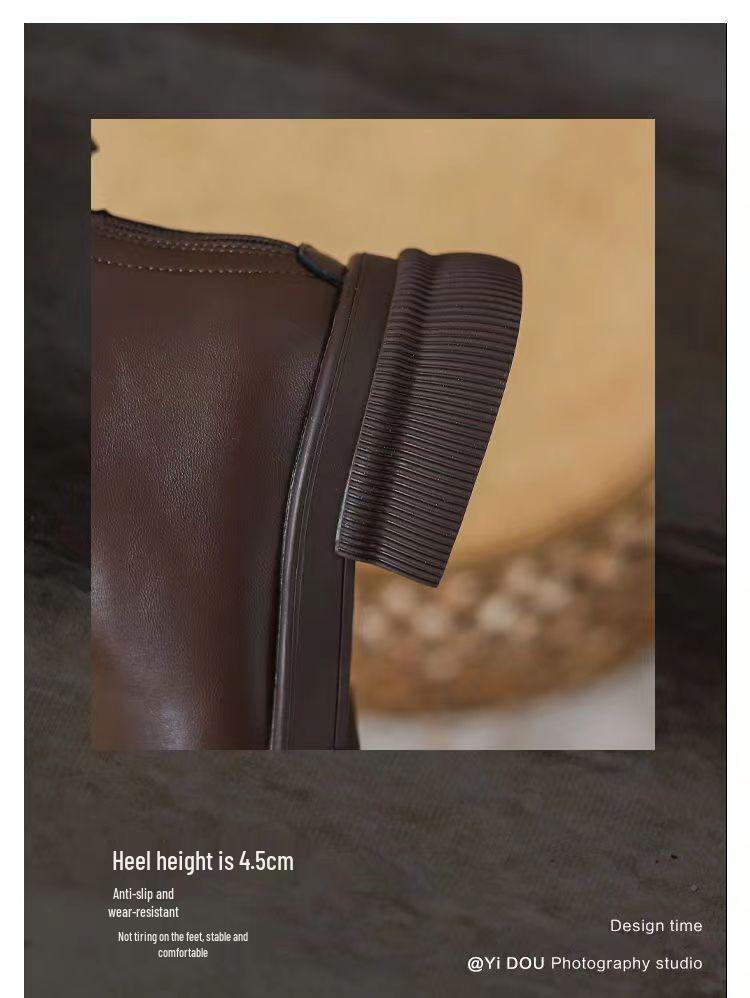 Dámské martensky 2025: Nový horký styl, silná podrážka, britské zeštíhlující kotníkové boty na jaro a podzim