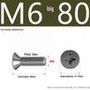201 Stainless Steel Countersunk Phillips Head Screw: Flat Head Bolt M2-M8