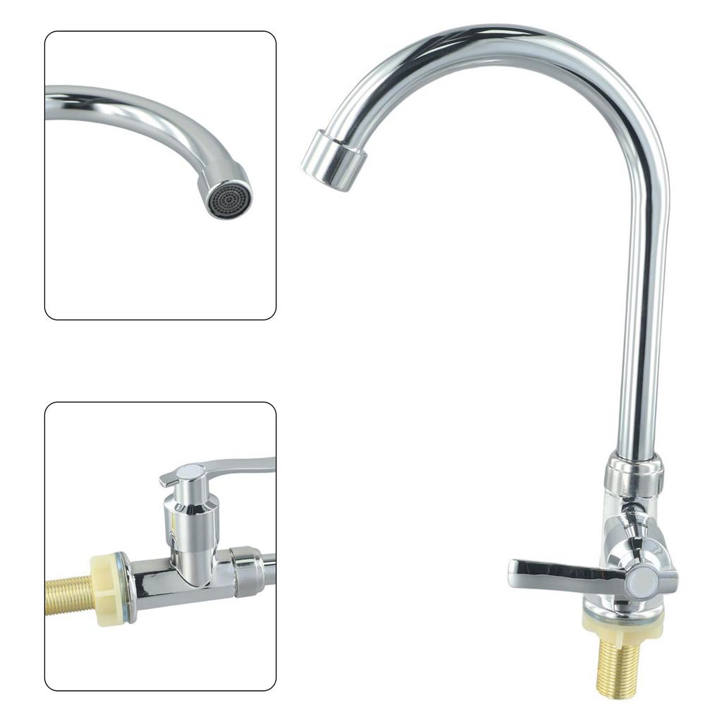 Bathroom Faucet Bent Cold Water Kitchen Sink Plastic Steel
