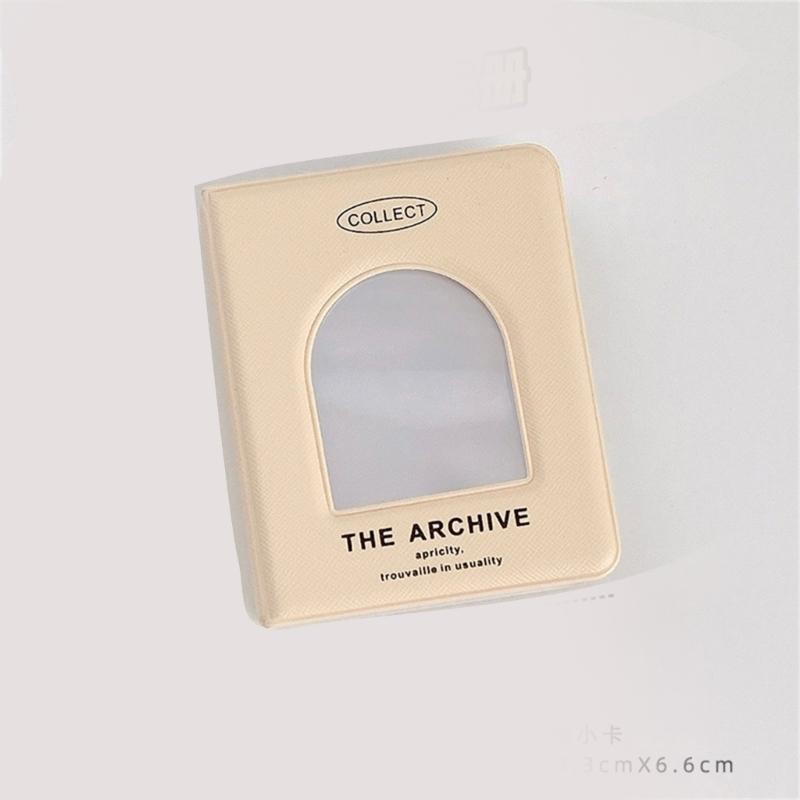 Small Card Collector Binder Holds 40 Cards with Showcases Cover 3Inch Photocard Holders Album Photo Organizers Book