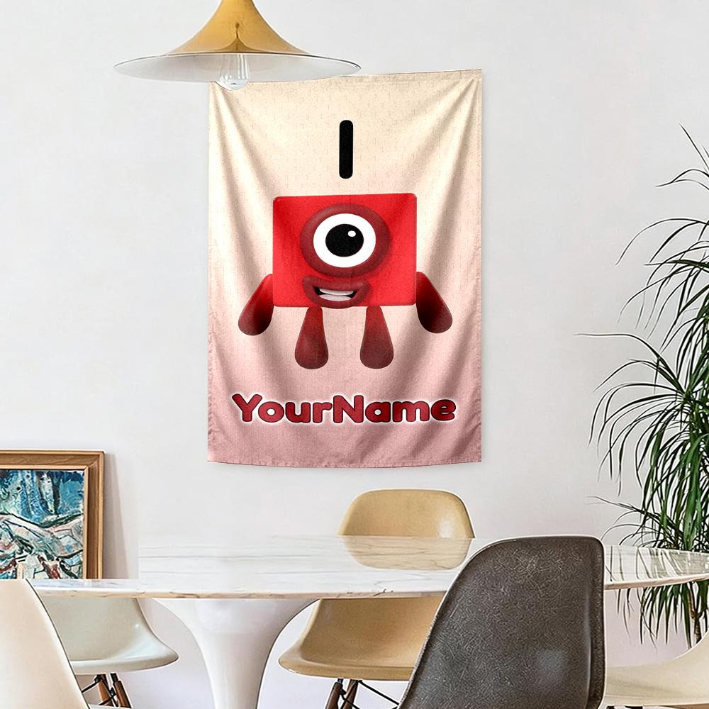 Numberblocks Personalizzato Con Il Tuo Nome Decorazione Murale Arazzo Artistico Per Memoriale Di Animali Domestici Compleanno Matrimonio Sfondo Festa Regalo Di Famiglia