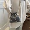 Large Capacity Crossbody Drawstring Bag Breathable Chinese Bundle Pocket Cloth Pouch  Festival