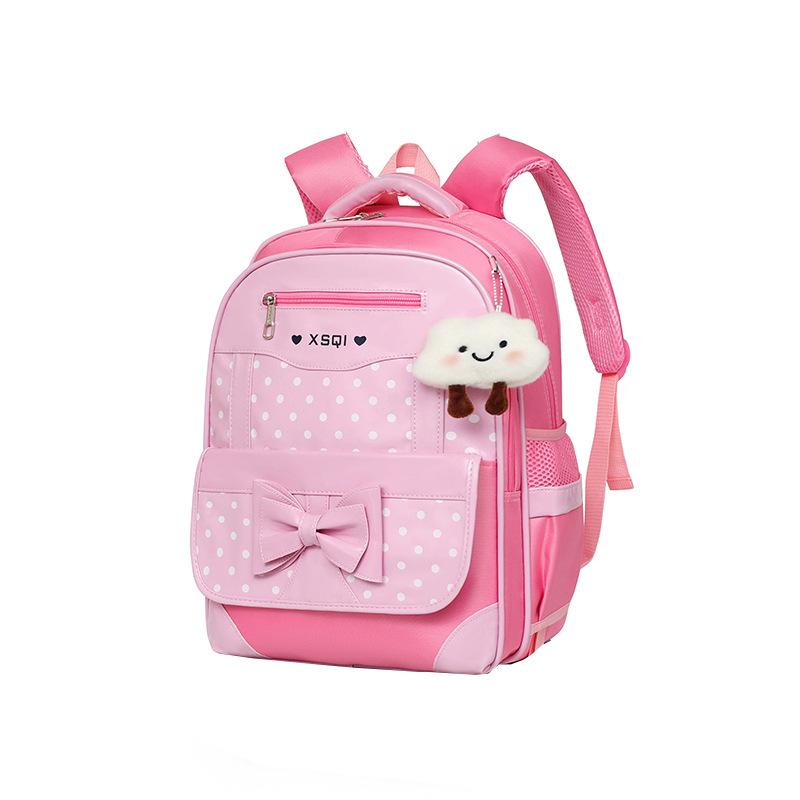 Children'S Tie Rod Schoolbag Three Rounds Girl Princess Primary School Backpack Girls Schoolbag 1-3-5 -6 Level Drag