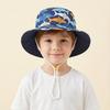 Spring & Summer Kids' Cotton Shark Bucket Hat - Wide Brim for Boys & Girls