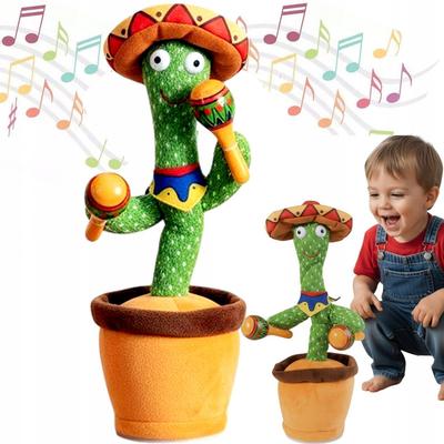 Dancing Cactus With Maracas Repeated Singing Toy For Children Xxl