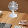 Mini Tragbarer Ventilator Kompakter Taschenventilator Handventilator Persönlicher Schreibtischventilator USB 2 Geschwindigkeiten für Auto Schule Reisen Camping Kinder Frauen Männer