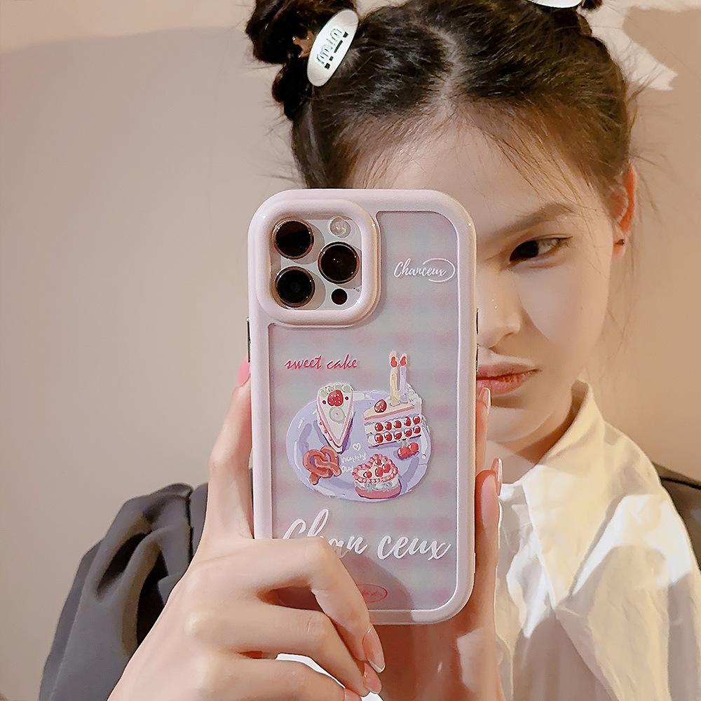 Dessert Cake Stand 14ProMax Mobile Case Apple 13 Applicable To IPhone 15 Gentle Niche 16 Hard