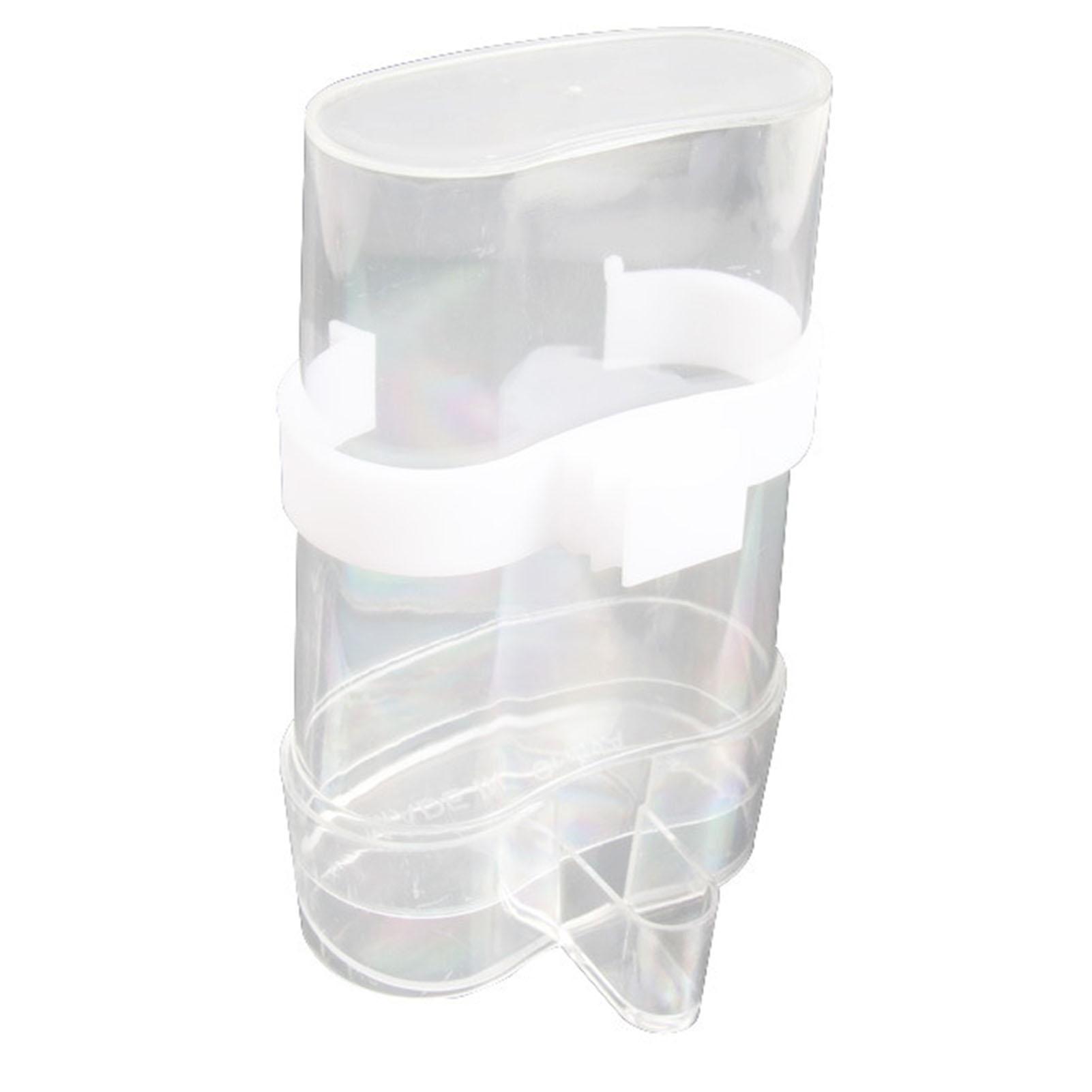 Automatic Parrot Feeder Waterer Transparent Acrylic Bird Food Feeder Dispenser Hanging Bird Feeder for Cage Large
