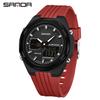 SANDA Sports Watch: World Time, Multifunctional Chronograph, Waterproof, Unisex