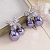 Luxurious Rhinestones Studded Bows Earphone Clip Copper Alloy Universal Decoration for freeclip Headphones