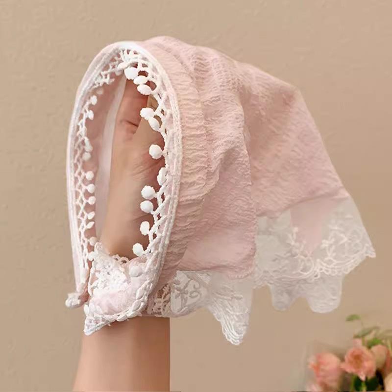 

Французский стиль, кружевной плед, треугольный тюрбан, ободок для волос для женщин и девочек, милое украшение для волос, повязка на голову, модные аксессуары для волос красный