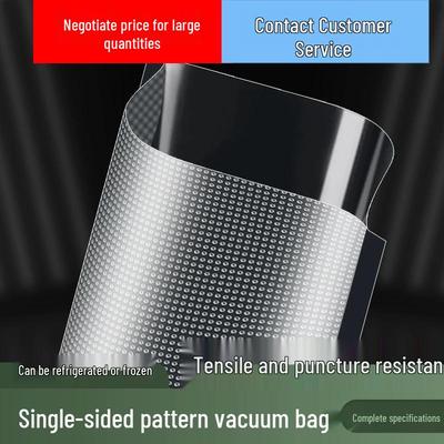 Textured Vacuum Sealing Bags for Food Preservation – Transparent Plastic Mesh
