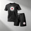 New Summer Men's Short Sleeve + Shorts Comfort Sports Suit Round Neck T-Shirt Breathable Quick Dry Casual Home Outdoor Tops Sale
