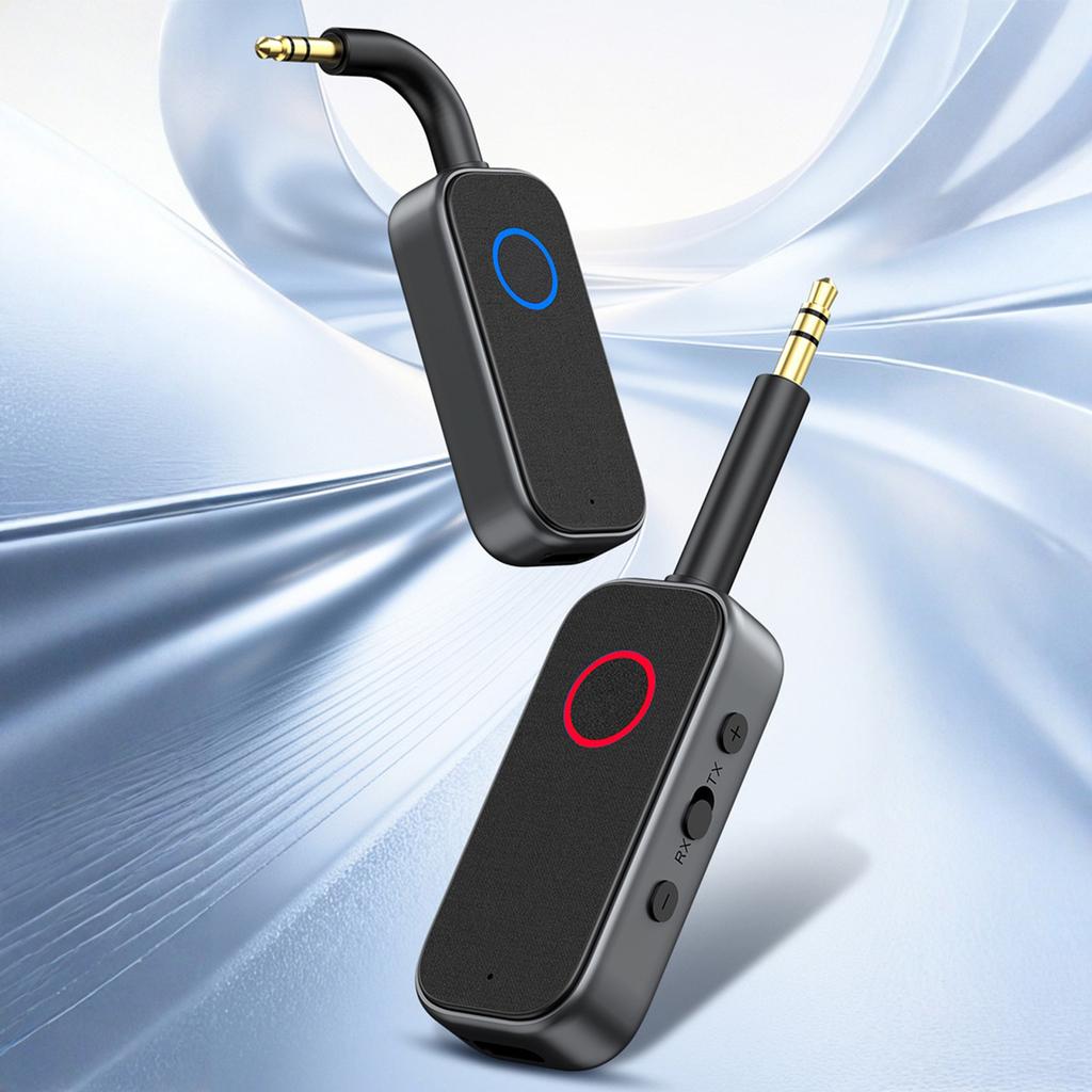 Bluetooth-compatible 6.0 Audio Receiver Adapter 2-in-1 Wireless Audio Receiver 3.5mm Aux for TV Car Home Stereo System