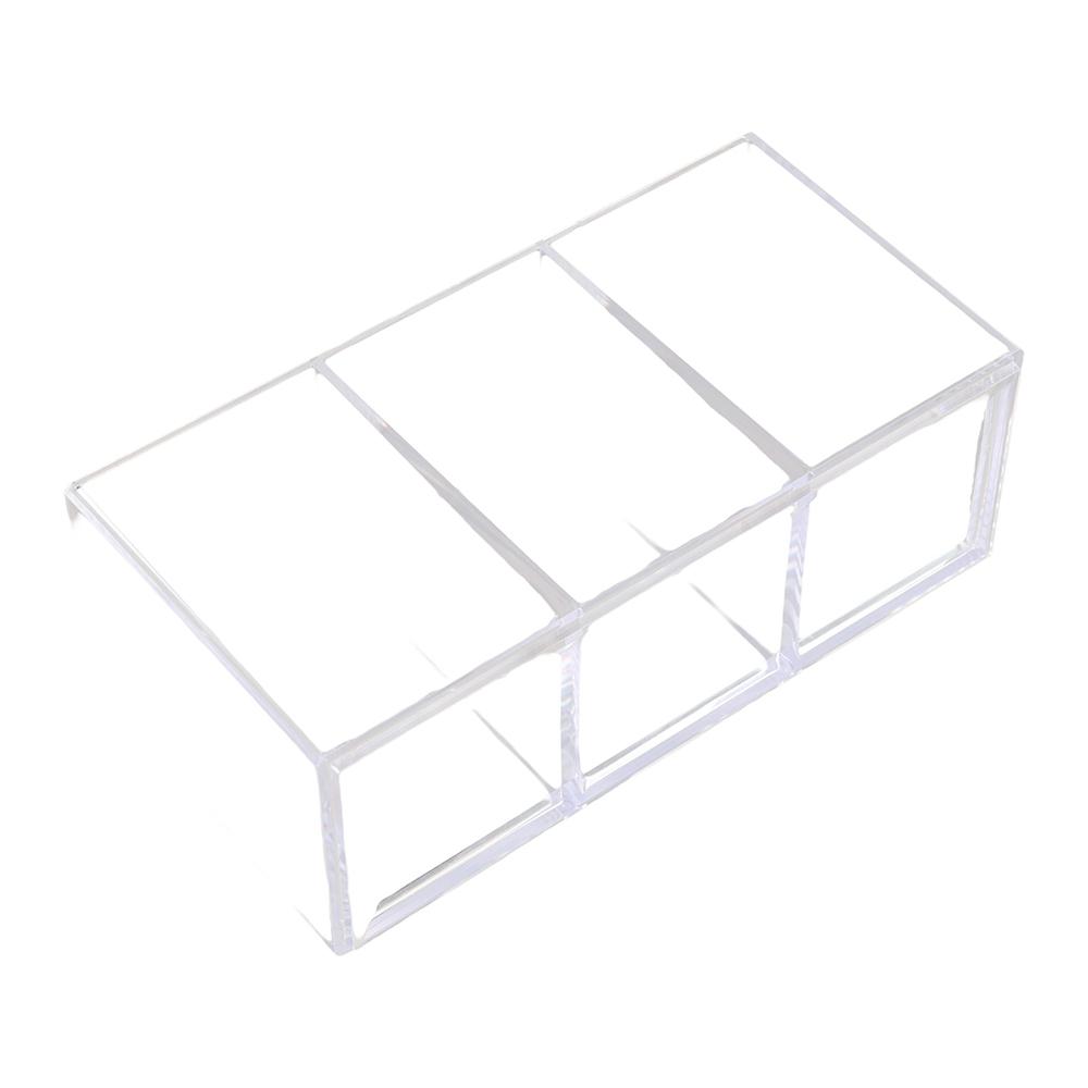 Simple Desk Pen Holder Clear Stationery Organizer Multifunction Pencil Storage Box Home Office