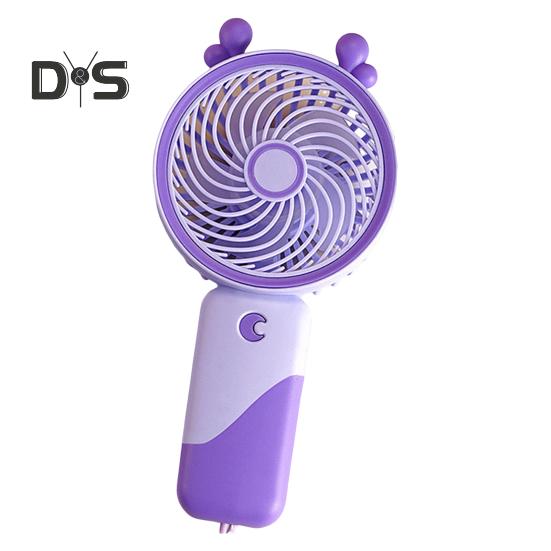 

Ручной вентилятор с мощным потоком воздуха, низким уровнем шума, с возможностью зарядки через USB, компактный дизайн, портативный дорожный мини-вентилятор для персонального охлаждения с подставкой D