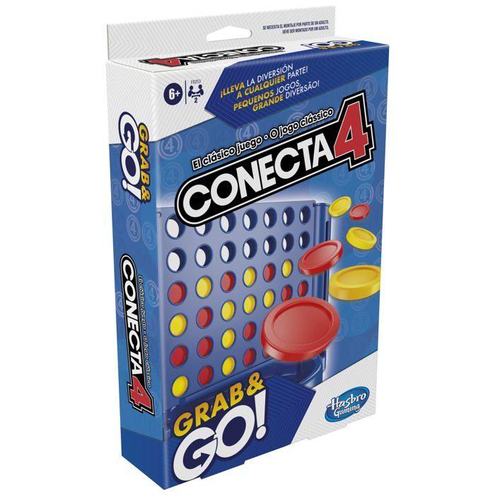 Hasbro Gaming - F8253TG1 - Connectez 4 Grab and Go - Jeu Portable Pour 2 Joueurs - Jeu De Voyage Pour Enfants