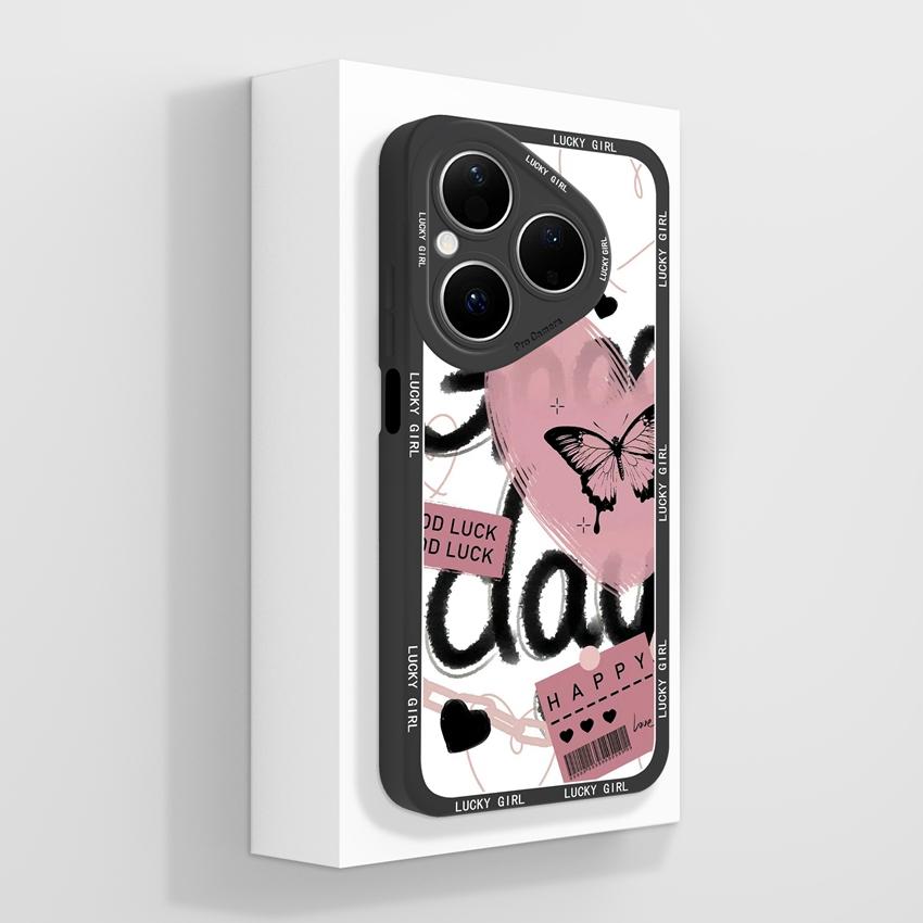 For Huawei Pura 80 Pro Honor X7d X9d X20 V40 Phone Cases Beautiful Village Patterns Lens Protection Liquid Silicone Shockproof Shell For Huawei Casing