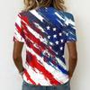 Shirts For Women Trendy V Neck T Shirts Casual Printed Blouse Tops For Women
