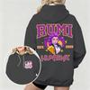 Women's KPop Demon Hunters Hoodie with Rumi Huntrx Graphic Character Perfect for Autumn Winter Casual Wear & Fan Merchandise