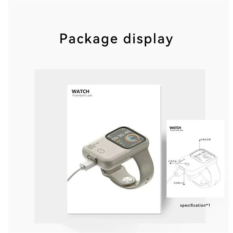 Portable Wireless Charger 1200mAh Spare Battery Powerbank Device For Apple Watch8 7 6 5 4 SE Ultra for iWatch Fast Charging case