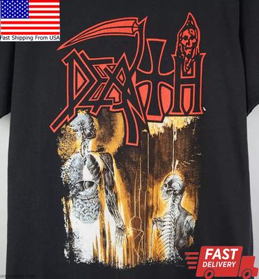 Death Band Gift For Fans Black T-Shirt Cotton Full Size Unisex T-Shirt