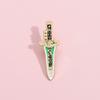 Cartoon Modern Dragon Dagger Brooch Vibrant Alloy Pin Dynamic Decorative Wear Everyone For