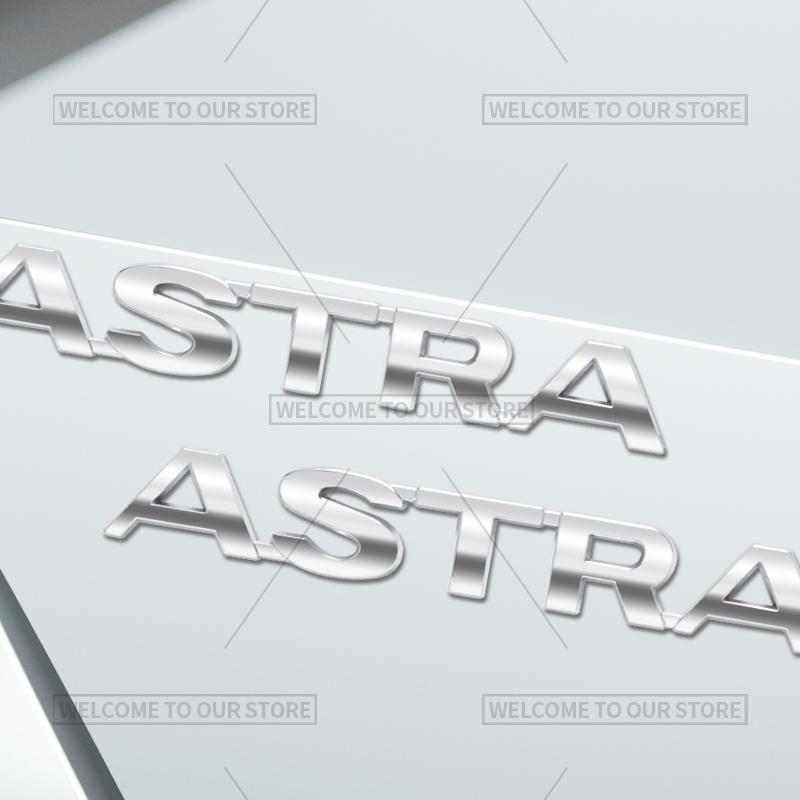 1pc 3D Car Styling For  Astra G H J K F Letter Emblem OPC GTC Vauxhall Badge Metal Stickers Rear Trunk Decals Auto Accessories