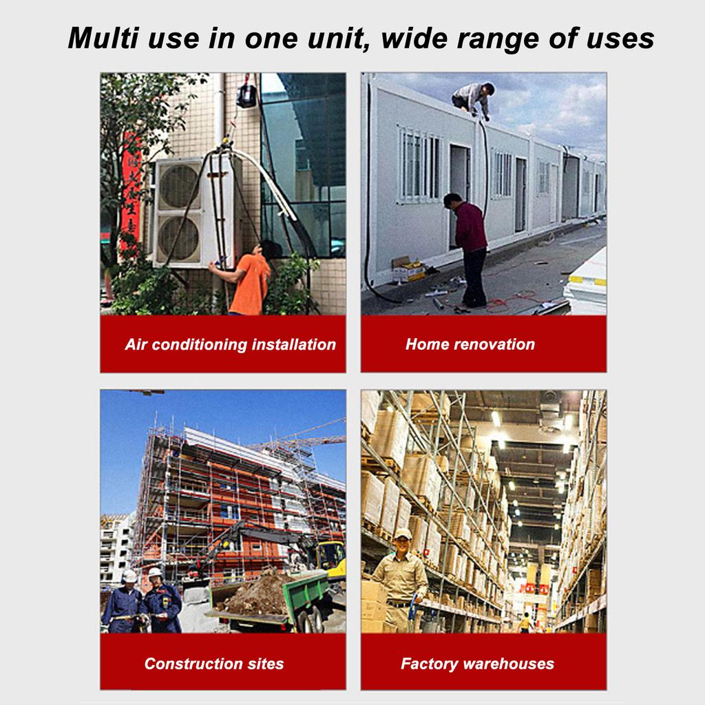 Portable Electric Hoist Wear Resistant 500KG Capacity Limit Electric Winch 7.6M Maximum Lifting Height for Warehouses