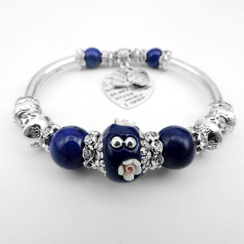 Elegant Silver Plated Color Indonesia Beads Bracelet For Women With Timeless Charm