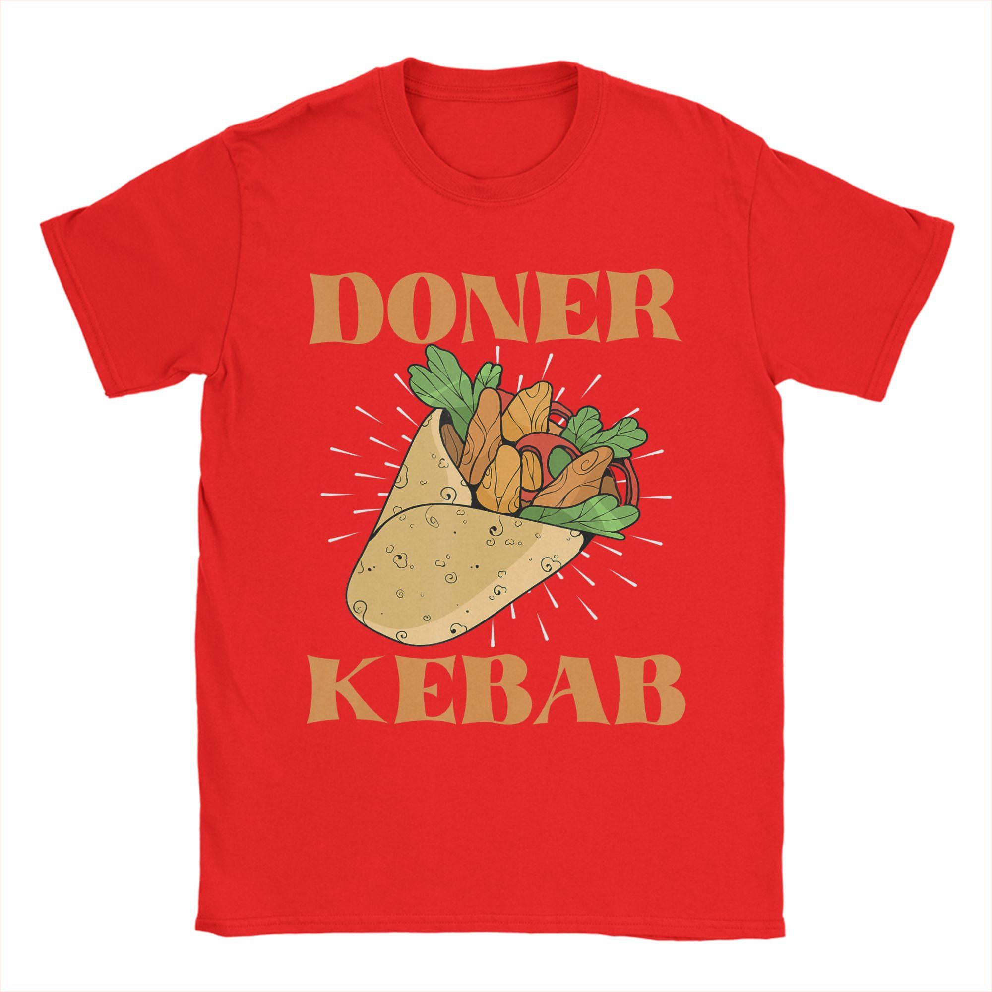 Unisex oner Kebab Turkish Kebab T Shirts  Pure Cotton Tops Novelty Short Sleeve Round Collar Tees Adult TShirts S