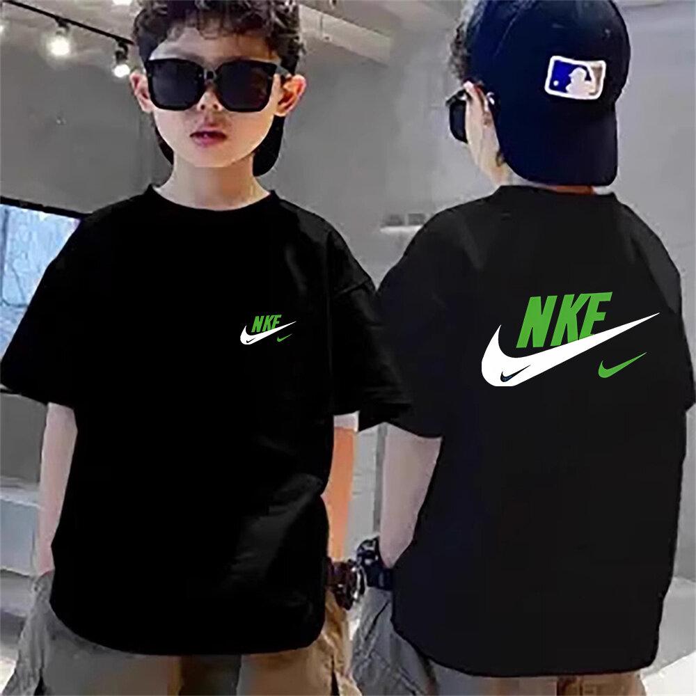 Short sleeved T-shirt, children's summer unisex, children's printed top