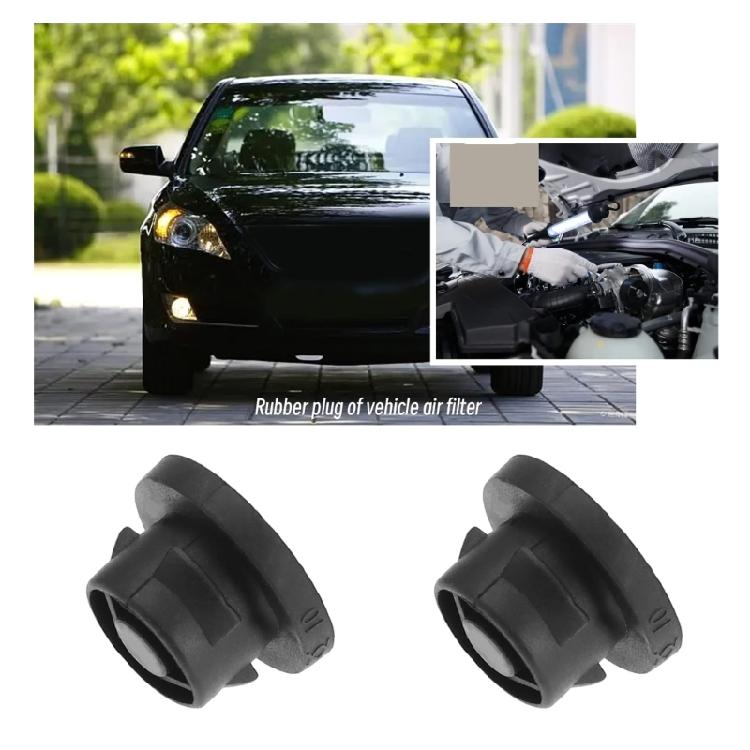 Air Filter Holder Grommets Insert Mounting For 206 207 307 308 1007 Black Rubber Improved Sealing Engine Efficiency 2pcs
