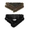 Vintage Furry Design Leather Patchwork Belt Niche Style Waistband Corset P4H7