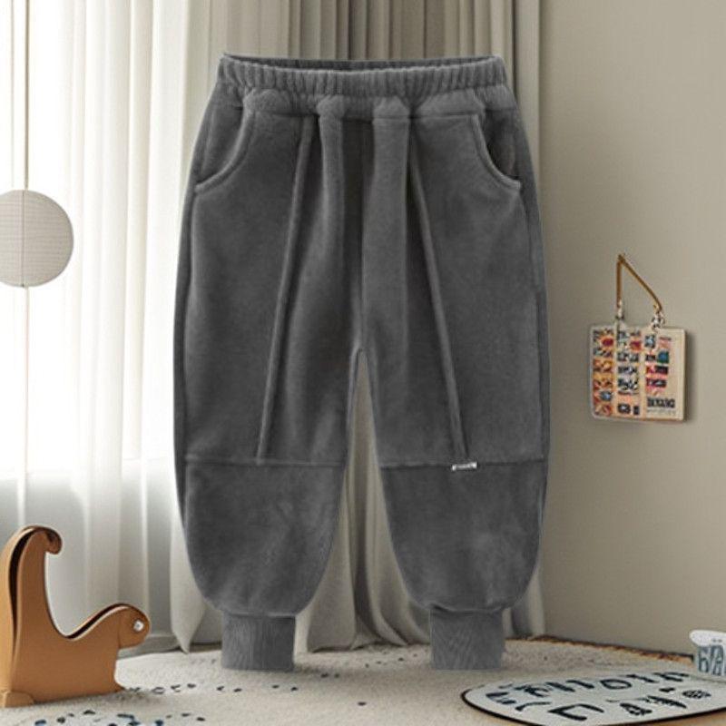 

2025 Мальчиковый осенне-зимний флисовый костюм-тройка с жилетом - Стильный и теплый 120