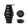 (Negro)Silicone Collapsible Water Bottle, 500ML BPA Free Foldable Water Bottle, Leakproof Folding Water Bottle, Camping Cup