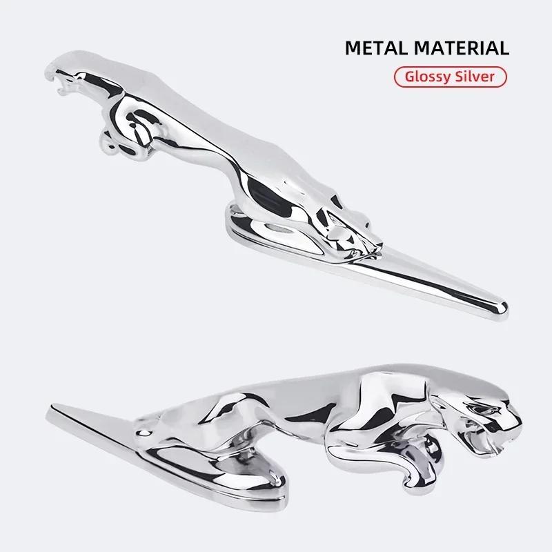 Car Metal Front Hood Emblem Badge Bonnet Car Accessories for Jaguar XF XJ XE XK F-Type X-Type F-Pace I-Pace E-Pace XKR XFL XJS N4