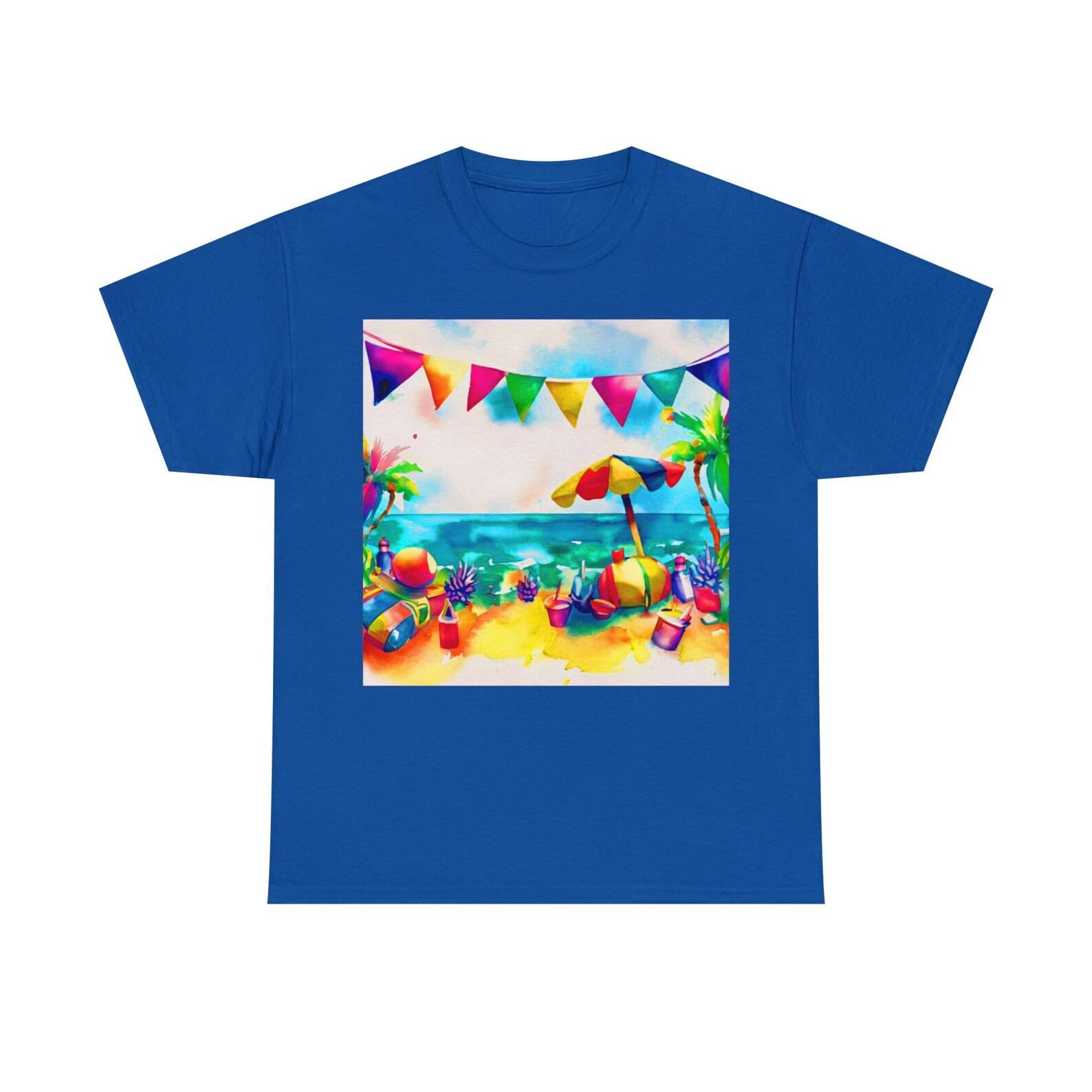 Watercolor Beach Tee 150