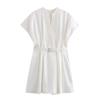 Autumn New Arrival Fashion Wind Foreign Trade Women's Clothing Fashion Minimalist Versatile Belt Short Dress 8761298