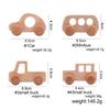 Baby Wooden Car Wooden Child Block For Babies BPA Free Organic Beech Animal Shape Baby Toy  Car Montessori Toys  Handmade Crafts