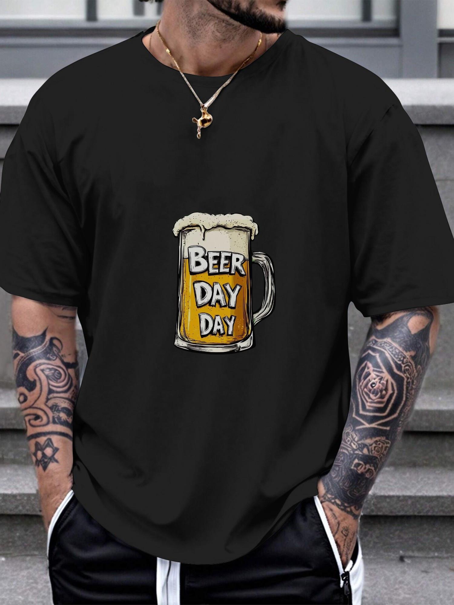 1pc BEER DAY humorous festival-inspired T-shirt M