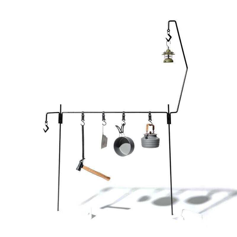 Mobigarden Iron Camping Storage & Lantern Rack