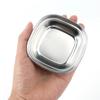 Stainless Steel 3 Lattice Herbal Soy Sauce Vinegar Sauce Dish Snack Plate Divided Serving Dish Plate Tray Home Kitchen Tableware