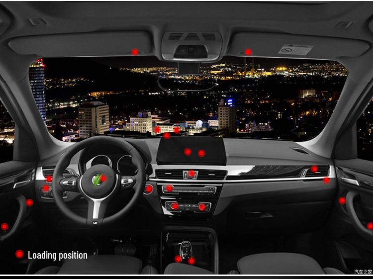 BMW Interior Modification Decorative Diamond Inlay Stickers for 16-20 X1 Power Windows (Front & Rear)