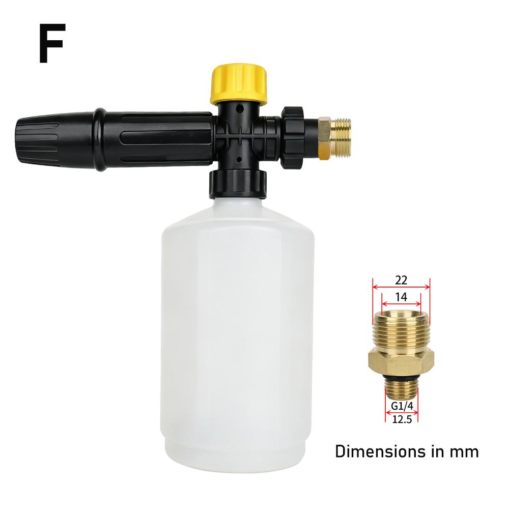 Pressure Washer Snow Foam Lance Foam Nozzle Foam Cannon Soap Gun for Ryobi Karcher Huter Makita High Pressure Cleaner