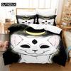 Cute Cartoon Animals Queen Bedding Set Duvet Cover Set Bedding Digital Printing Bed Linen King Size Duvet Cover Set Bedding Set