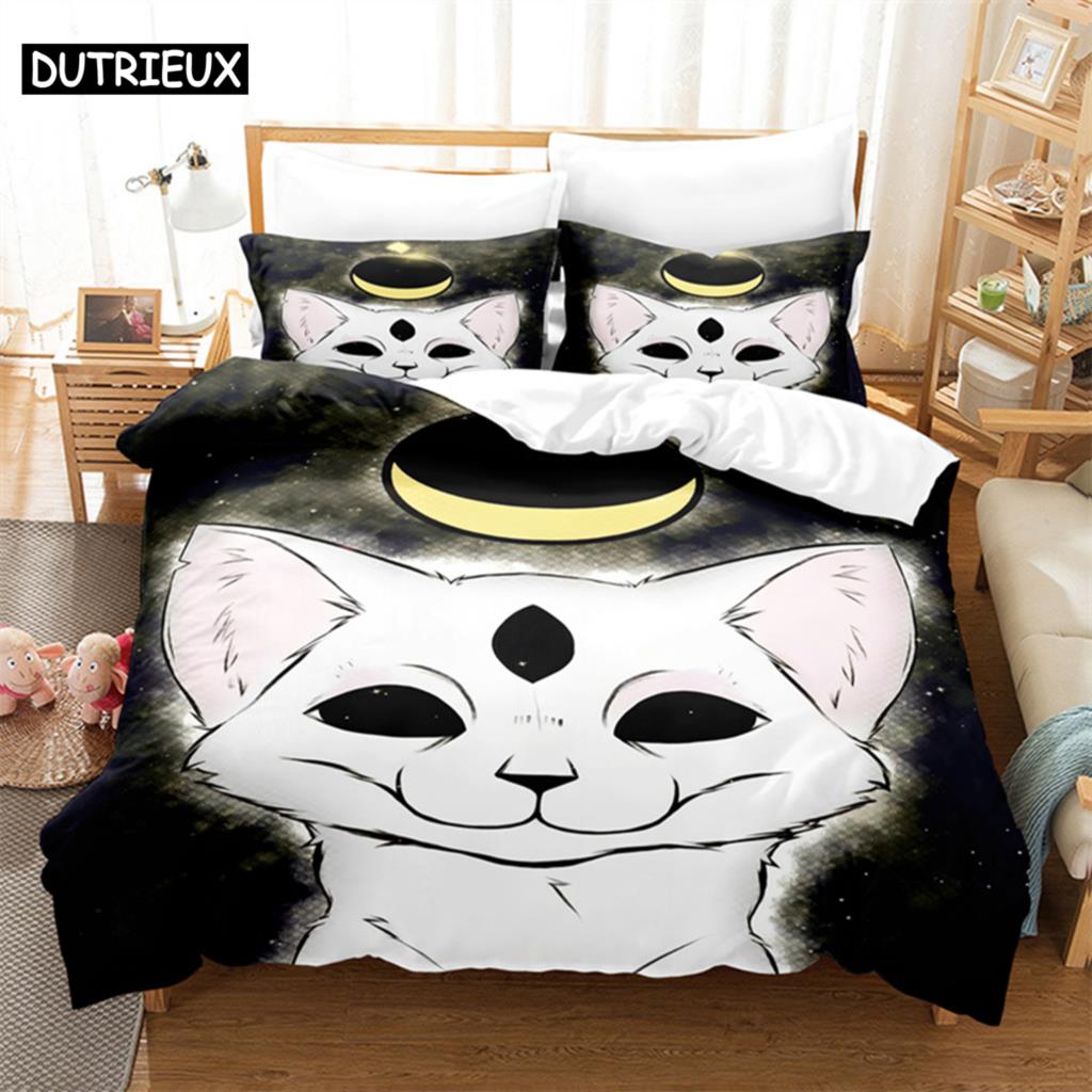 Cute Cartoon Animals Queen Bedding Set Duvet Cover Set Bedding Digital Printing Bed Linen King Size Duvet Cover Set Bedding Set